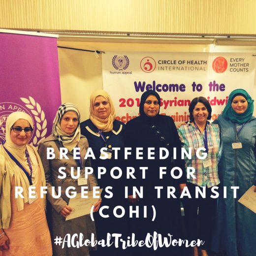 Why should refugees be supported to breastfeed?